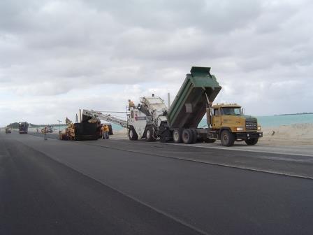 heavy construction project in Wake Island