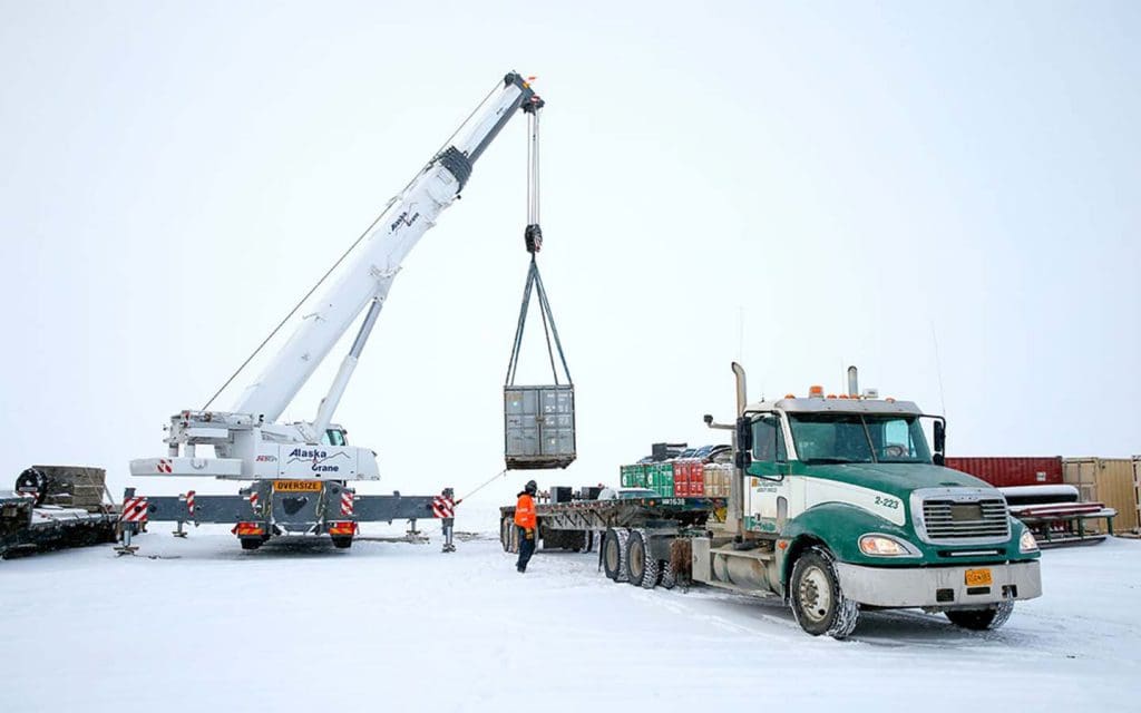 Freight delivery on Alaska's North Slope
