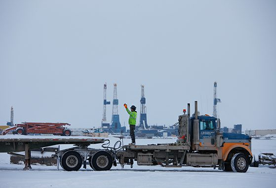 Delivering project cargo in Alaska.