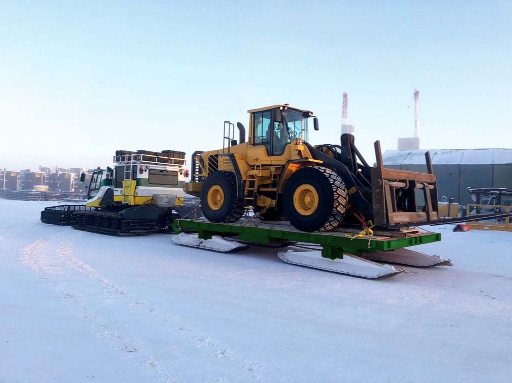 PistenBully snow cats delivering to remote destinations in Alaska.