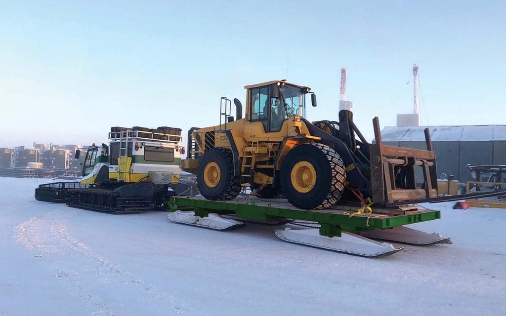PistenBully snow cats deliver to locations in the Arctic tundra.